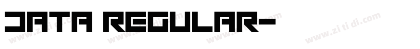 Data Regular字体转换